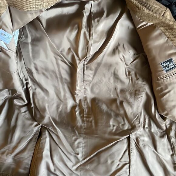 Armani Collezioni Beige Camel Hair 
Single Breasted Blazer Size 48/ XXL - Picture 7 of 7